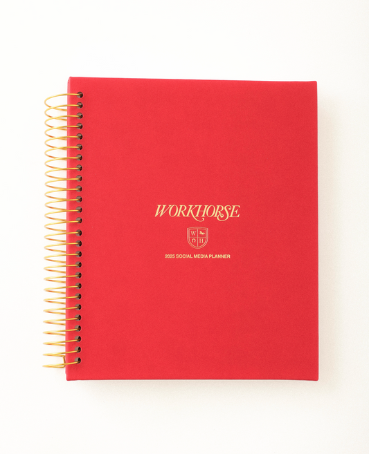 *NEW* 2025 SOCIAL MEDIA PLANNER IN HOLIDAY RED